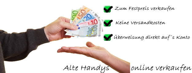 Sofort Geld für alte Handys